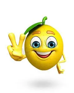 卡通人物的柠檬