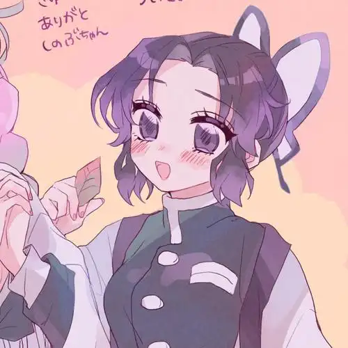 蝴蝶忍和甘露寺蜜璃,炒鸡好看的鬼面之刃闺蜜头像