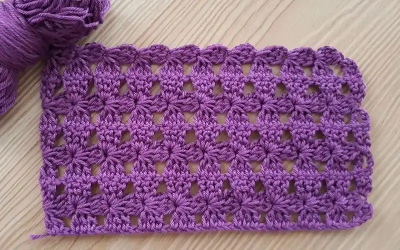 想学习好看的钩针花样双花镂空格编织教程可钩裙子罩衫披肩等