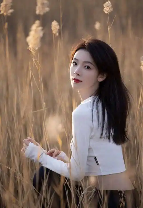 陈瑶披肩长发性感写真