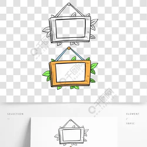 原创手绘卡通填色简笔画公告栏1年前发布