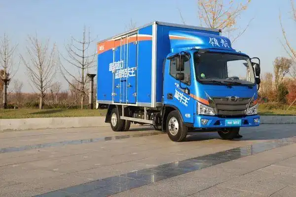 给蓝牌超大货箱实拍福田领航蓝牛王轻卡卡车之友网