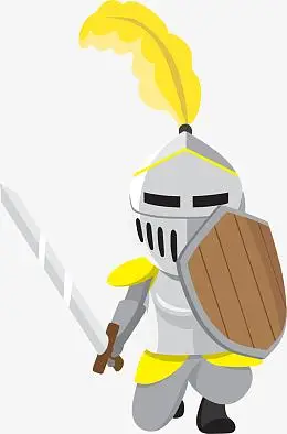 手持盾牌的勇猛战士