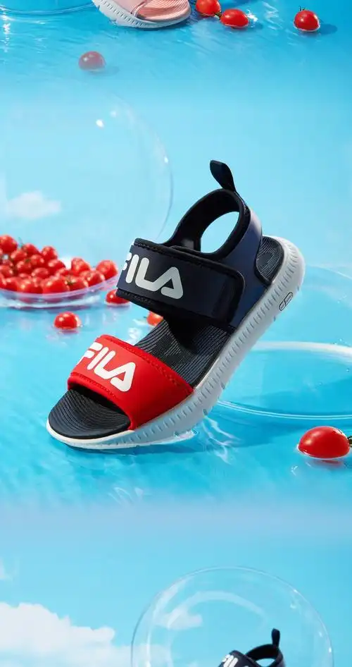 fila斐乐童鞋男童凉鞋2021夏季新款儿童凉鞋透气软底中大童女童沙滩鞋