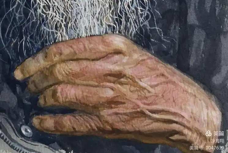 局部展示一,劳动人民的手.