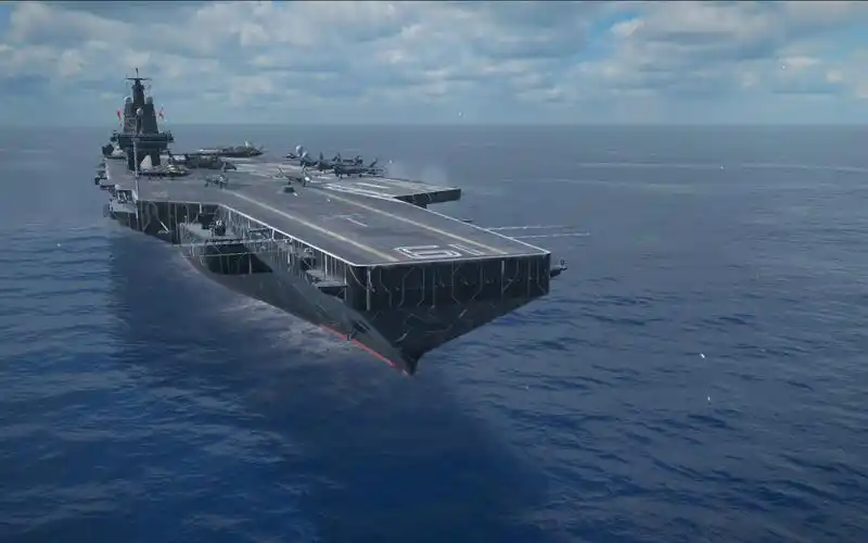 现代战舰 004型突击航母开箱试玩