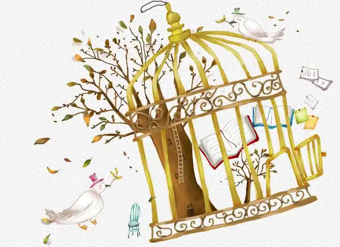 手绘/卡通元素 鸟笼.png