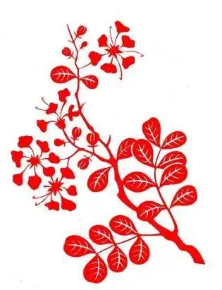 剪纸蔷薇花的步骤查看剪纸老师刘力宏的作品花卉剪纸图及教程紫荆花