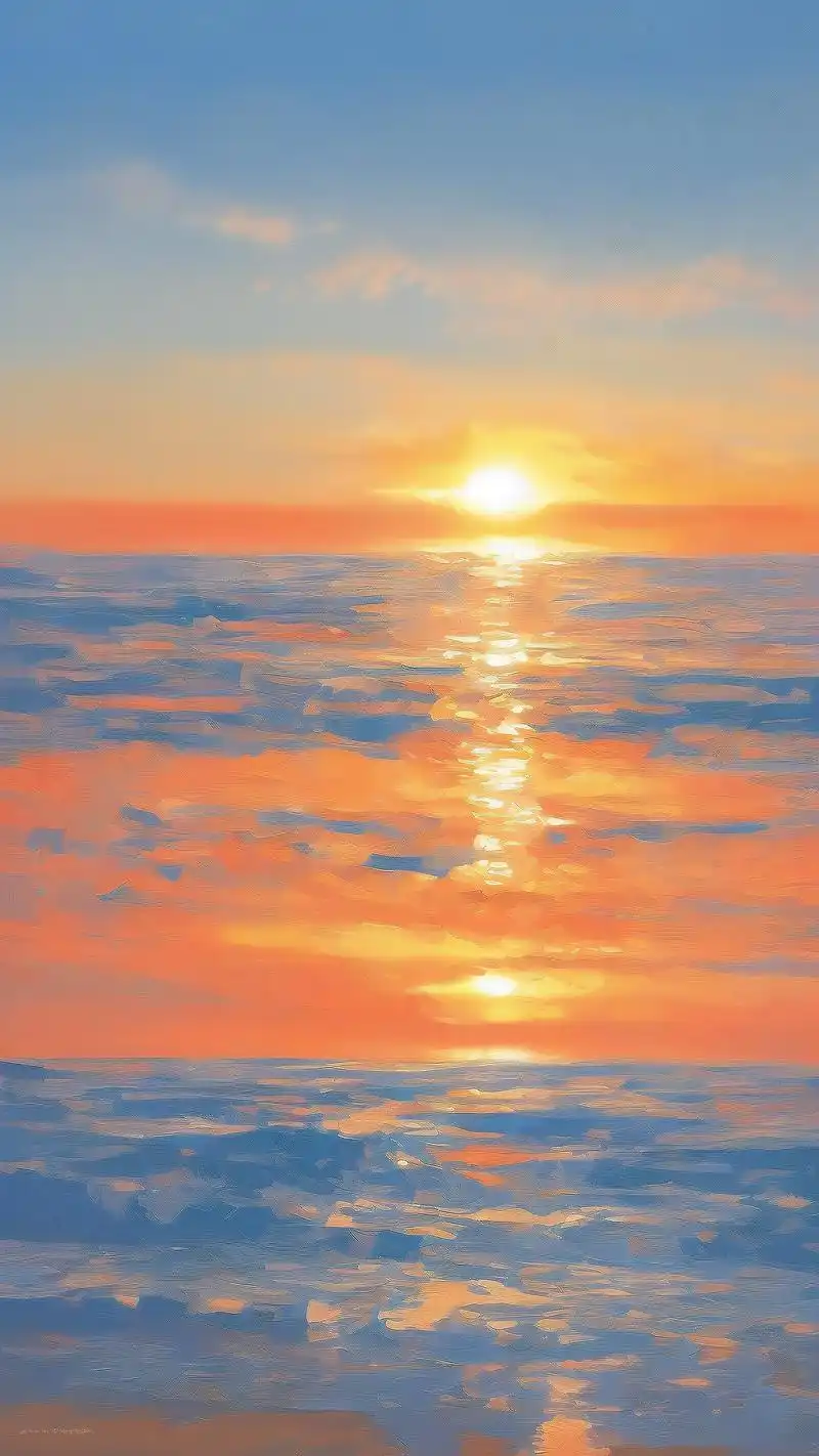 93绝美海边日出壁纸来袭97 新的一天,从一张绝美的海边日出壁纸