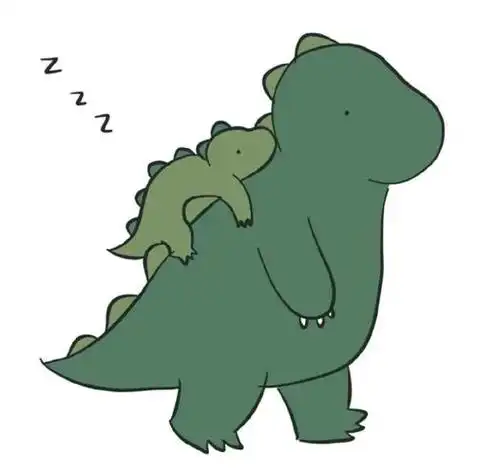 小恐龙头像拿图点赞谢谢