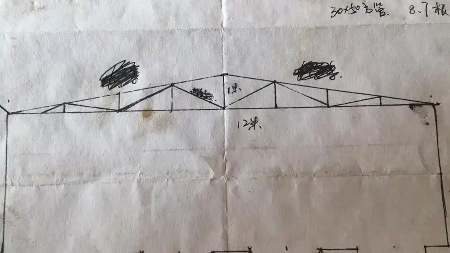 求助12米跨度鸡舍用多大的角钢焊主梁?
