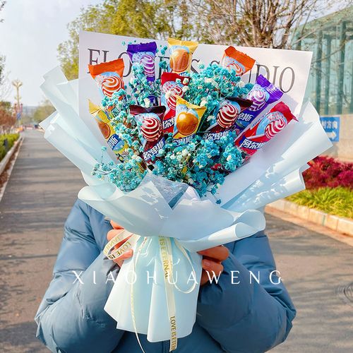 棒棒糖花束成品