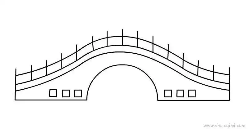 桥儿童画怎么画桥简笔画图片大全