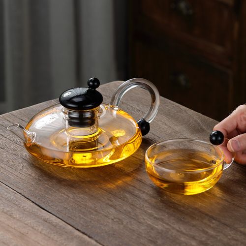 玻璃茶具套装功夫茶杯透明家用简约客厅办公室下午茶耐高温泡茶壶