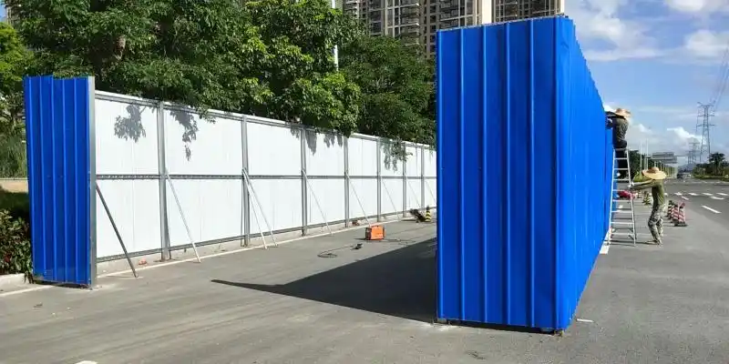 彩钢瓦围挡 中山高速公路施工围蔽 临时围挡