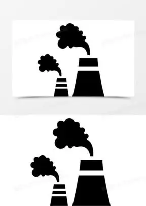 矢量黑色烟囱图标免抠素材