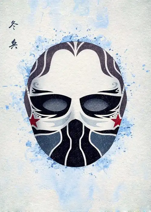 两种文化元素相结合真的很奇妙!中国风脸谱图!