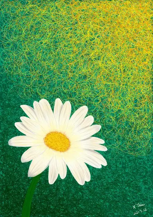 小雏菊|插画|创作习作|纪小球_qiu_原创作品-站酷zcool