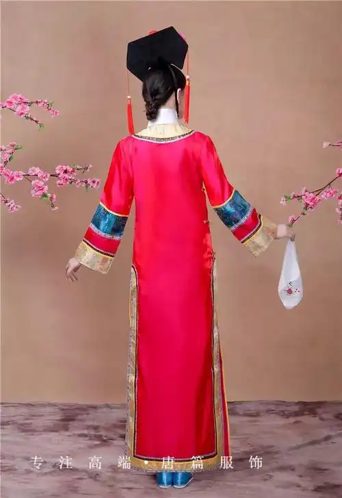 唐篇颜·域高档女装 商场同款清朝旗袍格格服装女古装还珠格格宫女