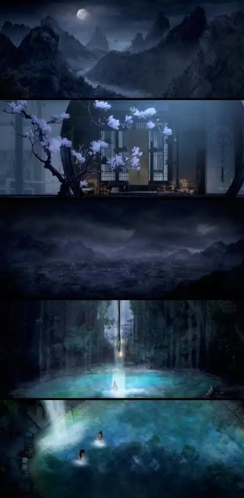 超美的魔道祖师动画壁纸,我想带一人回云深不知处.带回去,藏起来.