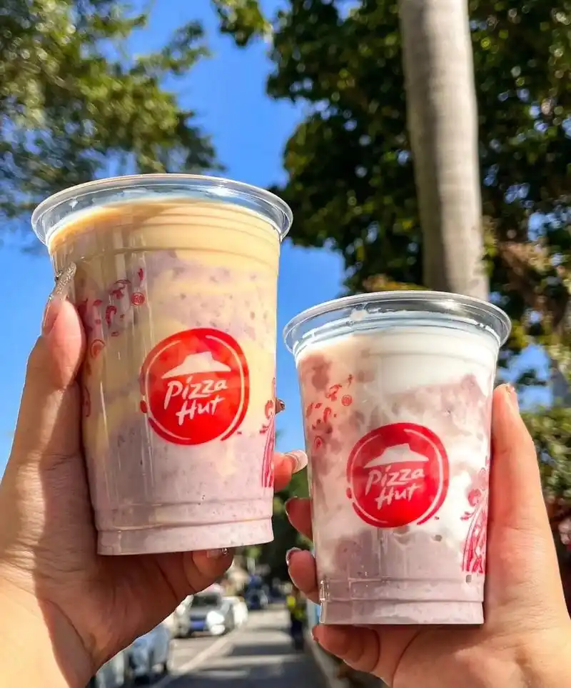 必胜客厚芋泥奶茶两杯25.真的好好喝 姐妹们赶紧囤起来#吃货 - 抖音