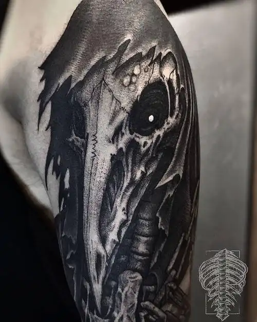 暗黑包臂纹身图片暗黑纹身图案