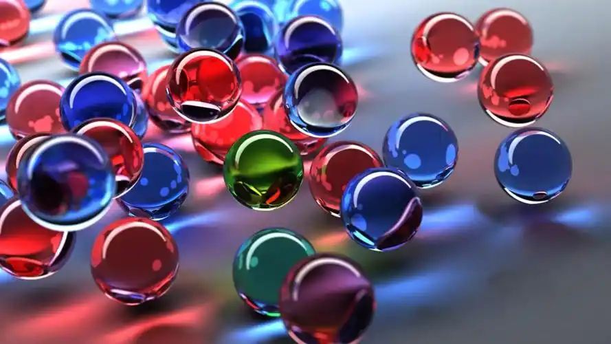 彩色玻璃球壁纸