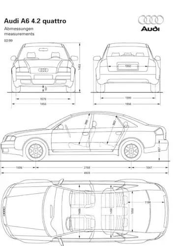 奥迪系列三视图