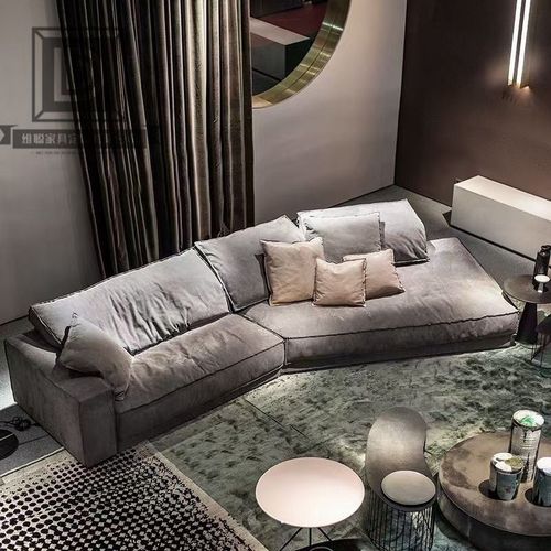 网红沙发定制安装科技布沙发客厅大小户型极简l型沙发高级