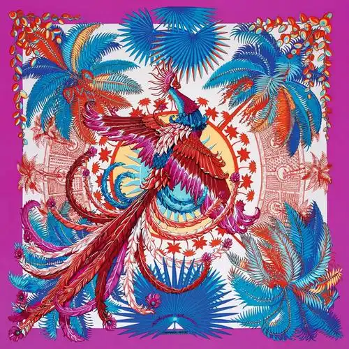 似锦繁花,方寸彩华——vintage hermes爱马仕丝巾画