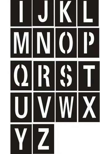 字母a到z货车门尾箱年审放大号停车场位编号镂空喷漆模板漏字空心字高