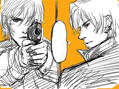 再瞄我就砰~|动漫|短篇/四格漫画|welkingshen - 原创作品 - 站酷