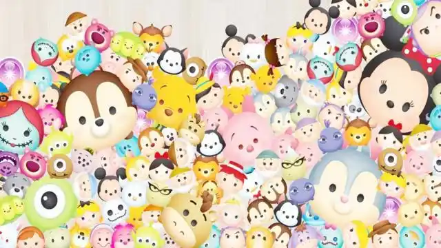 片中萌哭你的动画形象来自迪士尼的 tsum tsum(松松)公仔