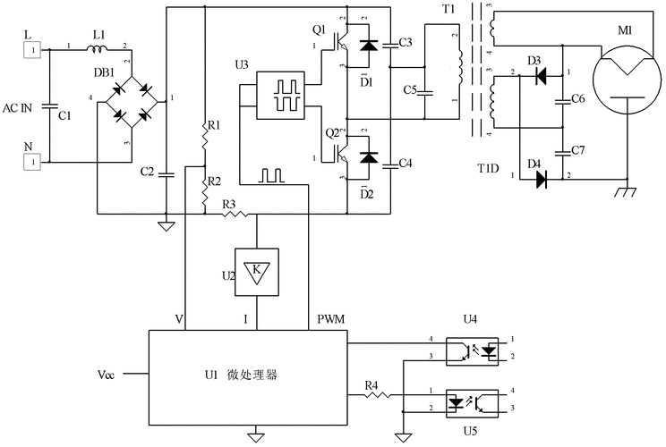 cn102497114a_一种变频微波炉电源电路及控制方法有效