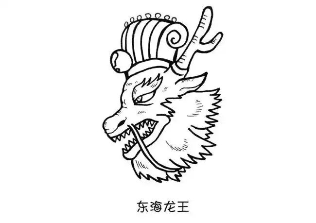 东海龙王与其他三海龙王商议,共同对付八仙.