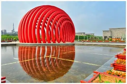 天津·武清区·文化公园  标志性建筑物同心圆——京津明珠 武清文化