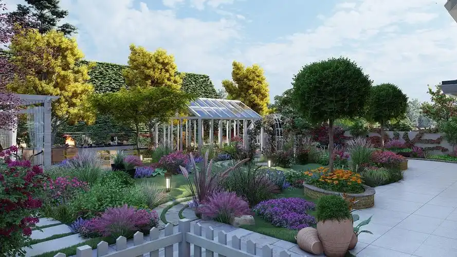 重庆龙湖揽镜500平方花镜花园(完工)|空间|景观设计|合庭院梦景观