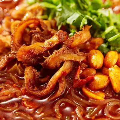 海底捞酸辣牛肚粉136g6盒速食方便面酸辣粉加热即食快餐粉丝米线