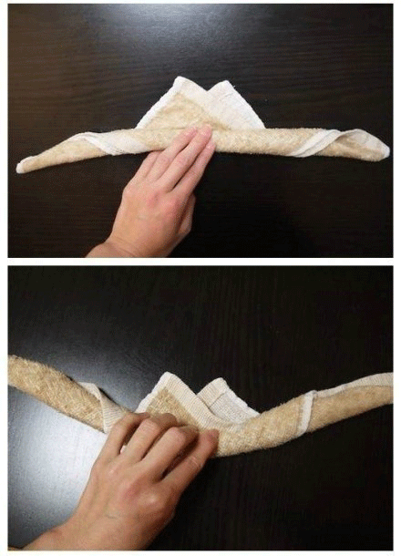 好可爱的小兔子竟然是用小毛巾折叠的好简单赶快教宝贝儿吧