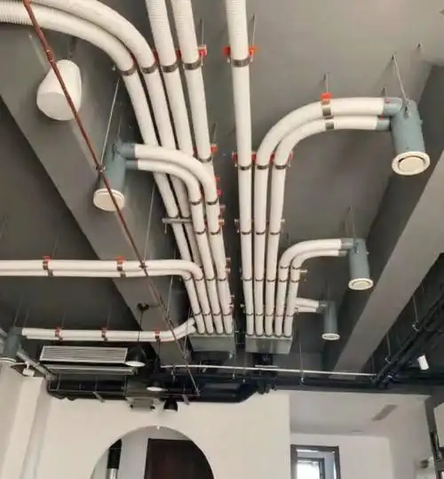 新风系统输配管道材质以pe,pvc,epp,金属管道为主!