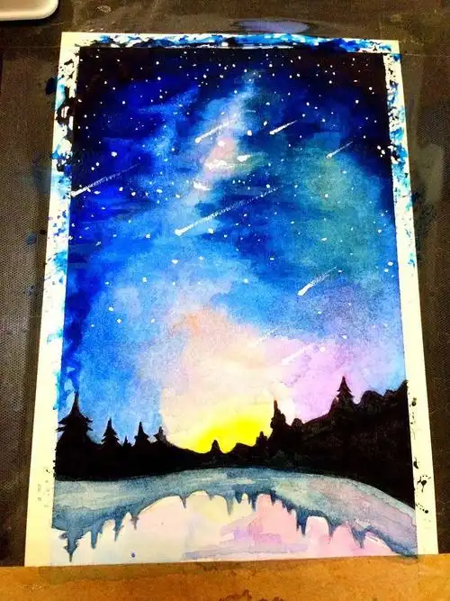 临摹星空|插画|创作习作|梦小喵 - 原创作品 - 站酷 (zcool)