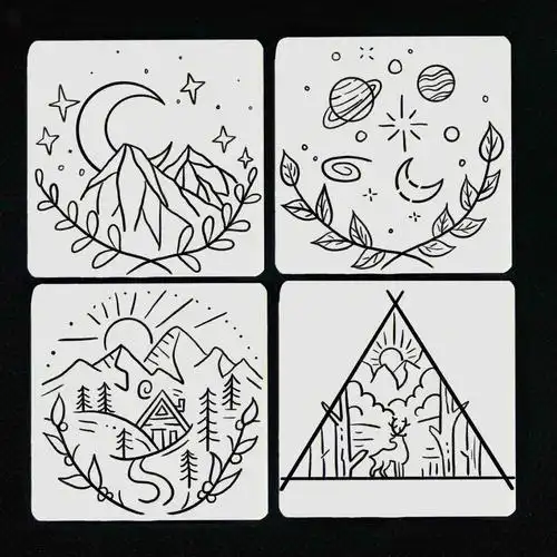 ins风简笔画手绘