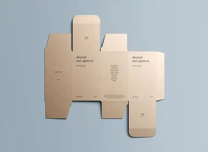 7款矩形产品包装纸盒设计智能贴图psd样机模板 unfolded rectangle