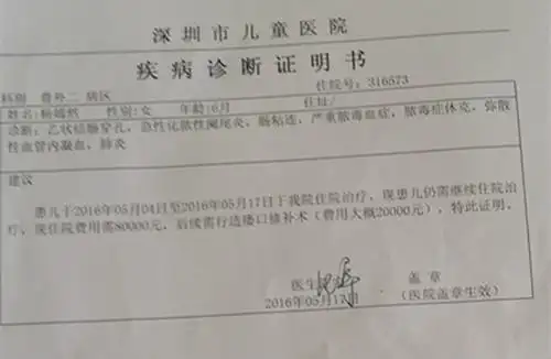 五月大嫣然突发急病入院,困境中icu病房门口幸遇爱心人士相助