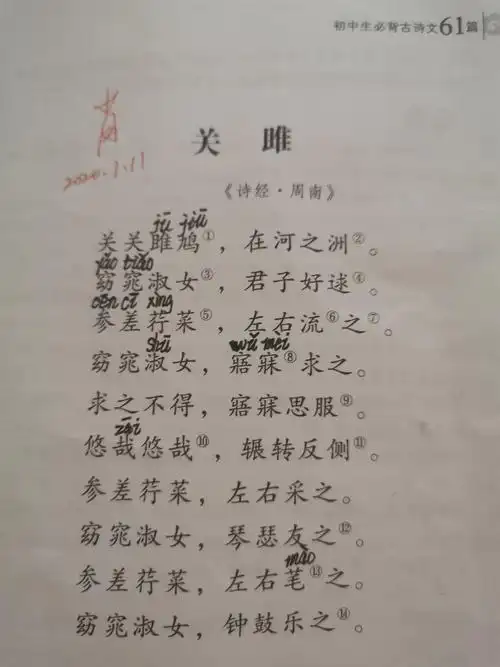 四年级寒假 偶遇诗经