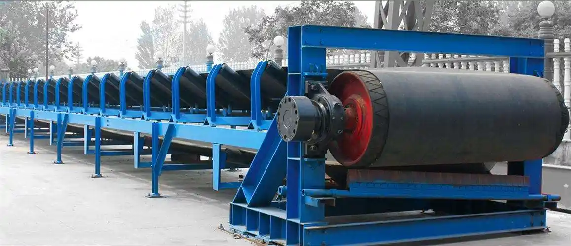 青岛业勤大型工业用传送带输送机 配套料仓石子煤灰输送机 带式输送机