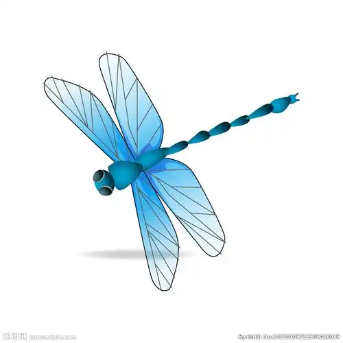 蓝色蜻蜓昆虫图片插画设计图__昆虫_生物世界_设计图库_昵图网nipic.