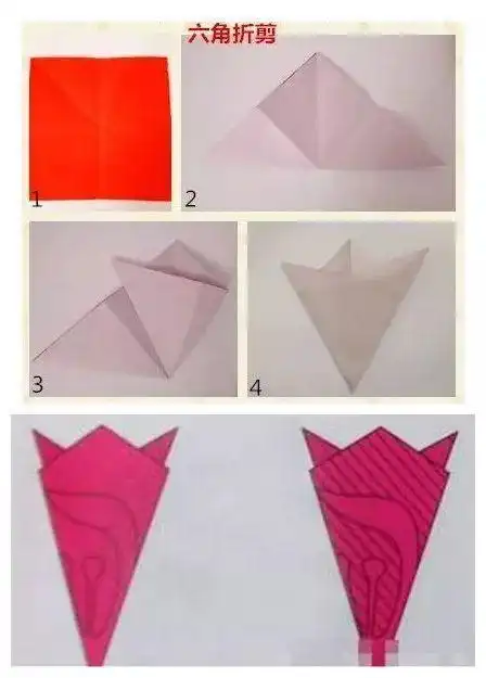 正方形剪纸教程图解 手工剪纸图片大全简单-蒲城教育文学网