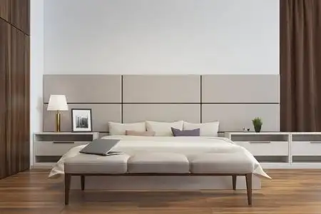 白色和米色的床上用品图片