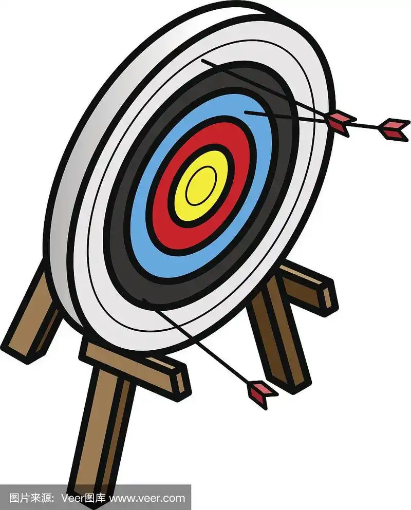 靶子,箭术,靶心,图像,矢量